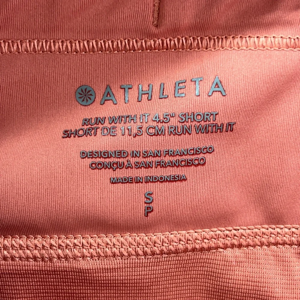 Athleta Shorts Womens SP Rust Orange Run With It 4.5 Stretch Athletic Running
